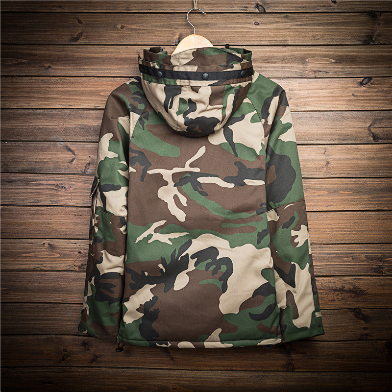 Winter camouflage cotton jacket men