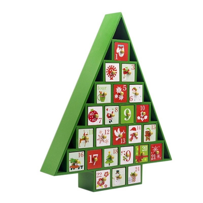 Christmas decoration wooden calendar