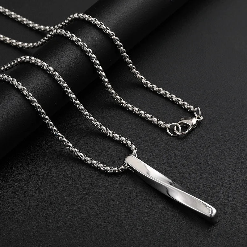 New Spiral Fashion Necklace Simple Personality Hip Hop for Men