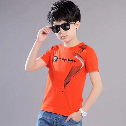 2024 Summer Baby Boy T Shirt for Children Cotton T-shirt T-shirt Kids Clothes Tops Tee 3 4 5 6 7 8 9 10 11 12 13 14 15 16 Year