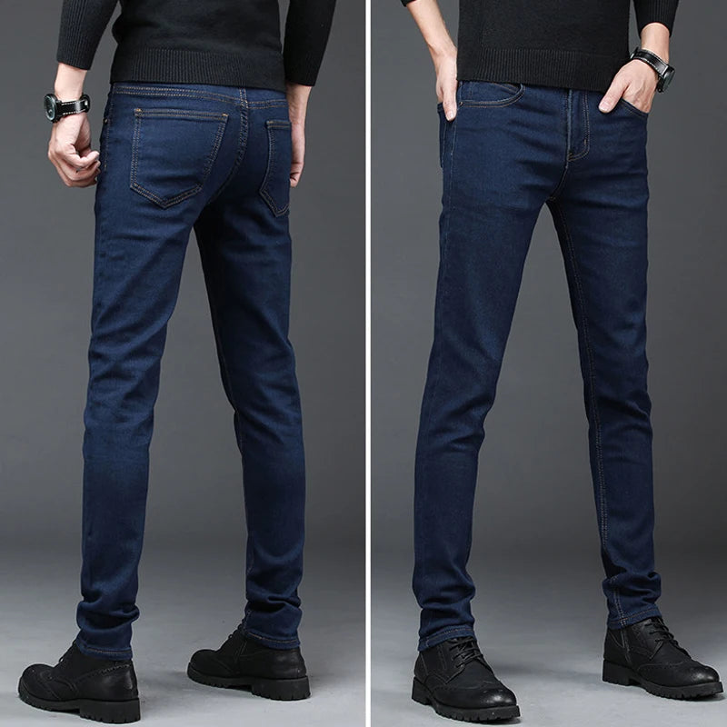 New Arrival Men's Denim Jeans Straight Full Length Pants