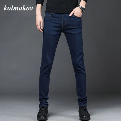 New Arrival Men's Denim Jeans Straight Full Length Pants