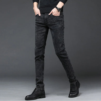 New Arrival Men's Denim Jeans Straight Full Length Pants