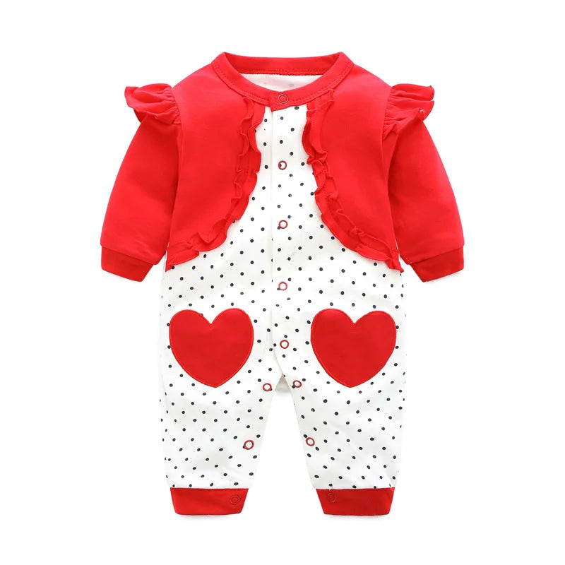 princess style Newborn baby girls clothes 100% Cotton Baby Rompers Soft Infant Clothing toddler baby girl jumpsuits