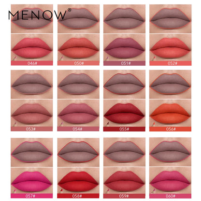 Hot Selling Menow P14002 Lip Liner 12 Color Mixed Color Waterproof Lipstick Cosmetics Lip Pencil Pen Makeup Gift for Women