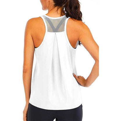 Yoga Shirt Female New Style T-Shirt Loose Fitness Tops Vest Women Sleeveless Sport Tee Quick-Drying Gym Running Workout Blouse