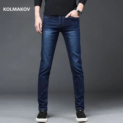 New Arrival Men's Denim Jeans Straight Full Length Pants