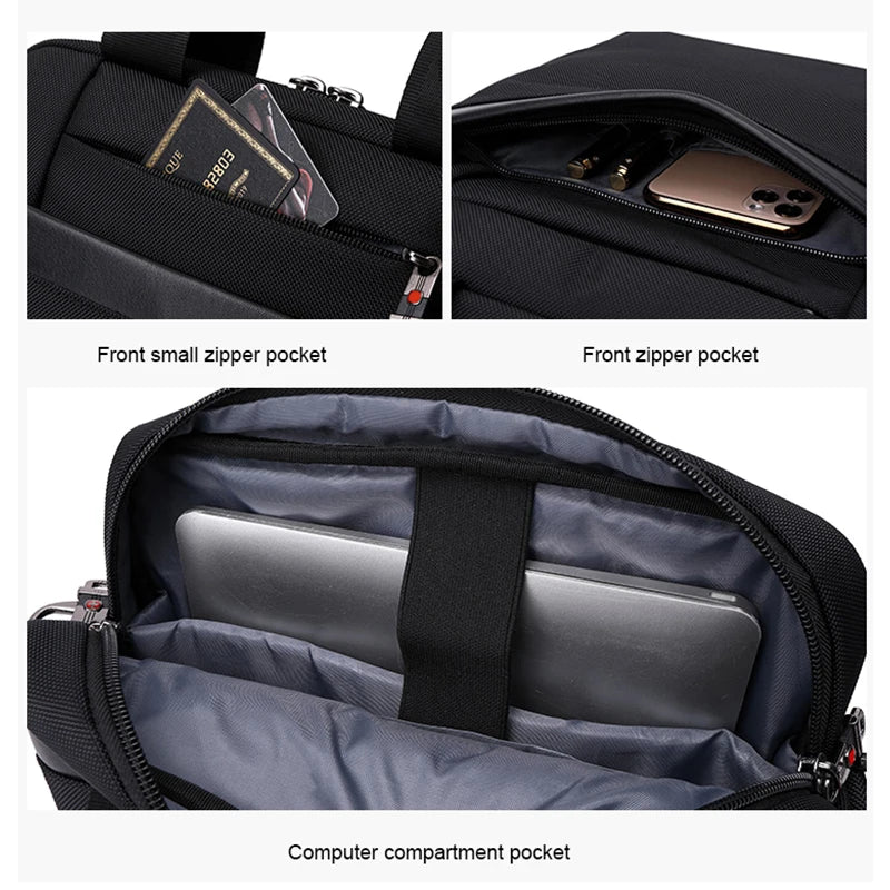 Brand New Men's Bag Business Shoulder Bag Multifunction Anti-theft Waterproof Male Crossbody Bag Casual Short Trip Chest Pack