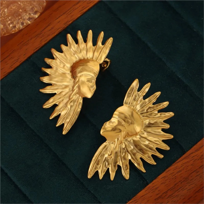 Earrings For Women Stainless Steel Gold Plated Women