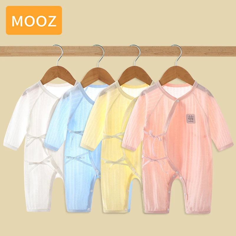 MOOZ Baby Jumpsuit Summer Thin Cotton 0 to 24 Months Sets for Babies Girl and Boy Clothes for Newborns Baby Accessories CDC024