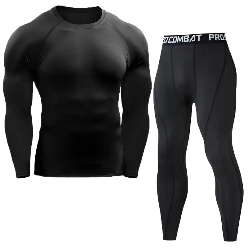 Men's Compression Set Men Sportswear Gym Fitness Suits