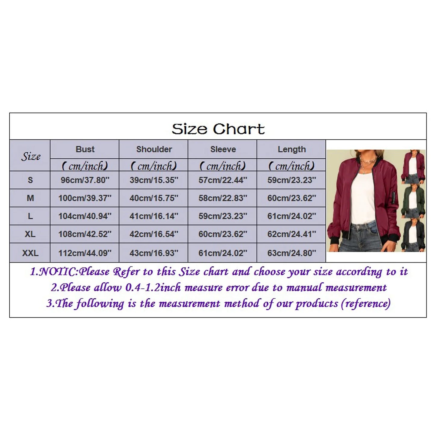 Women Jackets Tops Fashion Basic Bomber Jacket