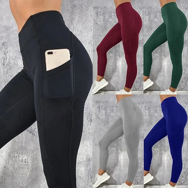 Sportswear Woman Gym Leggings Pocketed Yoga Pants