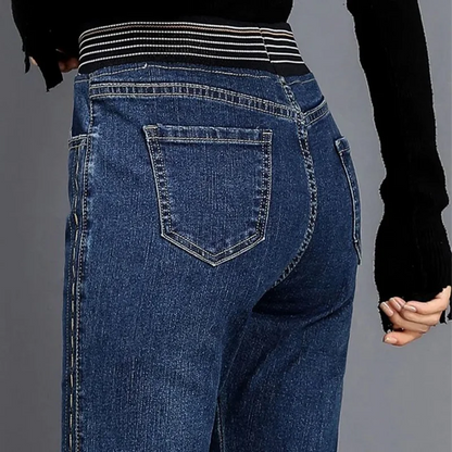 Flared Jeans Flare Jeans Low Waist Loose Comfortable Jeans For Women Pants 2022 Elastic Fashion Denim Pant Trousers