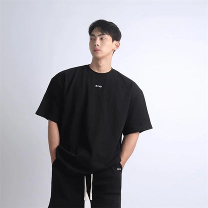 Hip Hop Oversize M-3xl Men Loose Fitness T Shirt