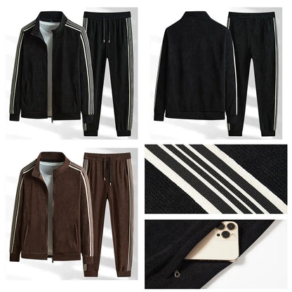 2 Piece Set Jacket+Sweatpants Cardigan Long Sleeve Casual Tracksuit