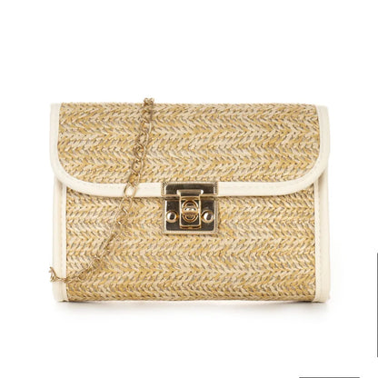 Girls Mobile Phone Bag 2022 New Women's Summer Woven Bag Messenger Straw Bag Small Square Bag Fashion Bag