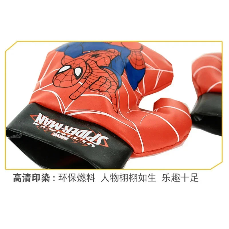 Spider Man Children'S Mini Boxing Set Glove+Bag Anime Cartoon Cute Sports Toy Physical Training Boy Girl Birthday X-Mas Gift Kid