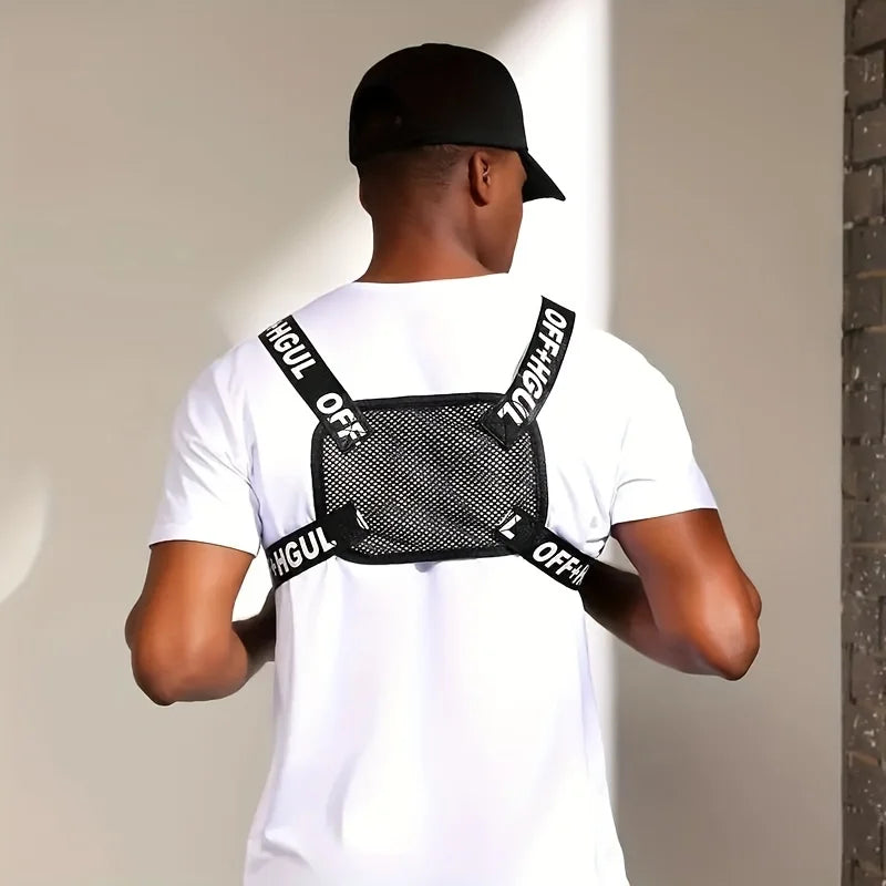 Fashion Streetwear Men Hip-Hop Chest Bag