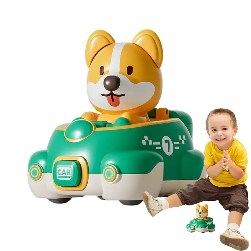 Inertia Toy Car Press And Go Toy Car Creative Small Animal Cars Pull Back Car Learning Games Educational Toy For Kids Gift