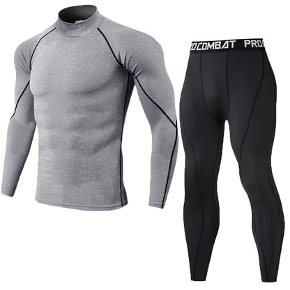 Men's Compression Set Men Sportswear Gym Fitness Suits