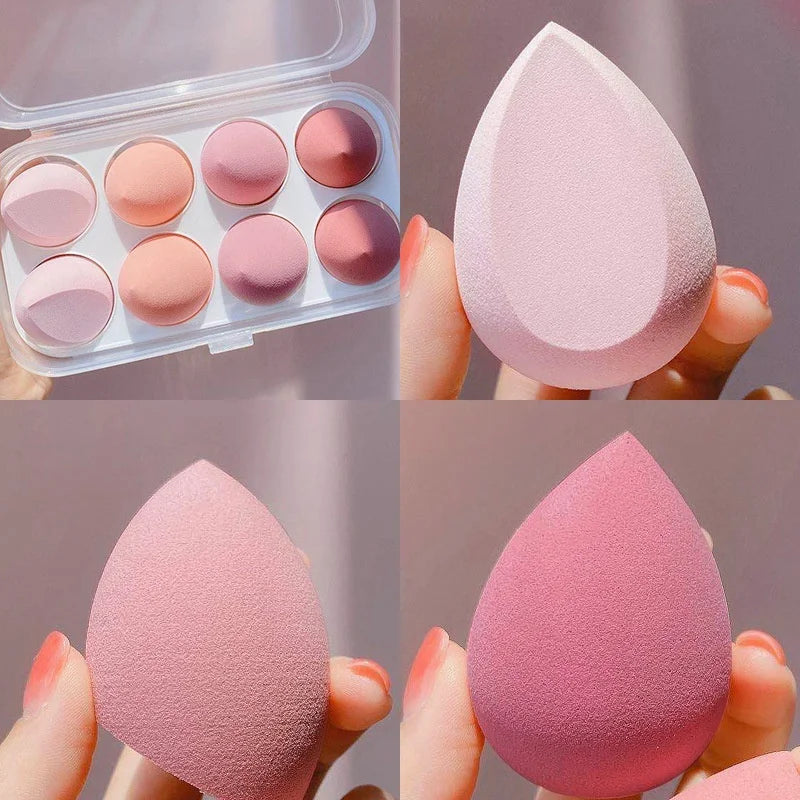 4pcs Makeup Sponge Blender Beauty Egg Cosmetic Puff Soft Foundation Sponges Powder Puff Women Make Up Accessories Beauty Tools