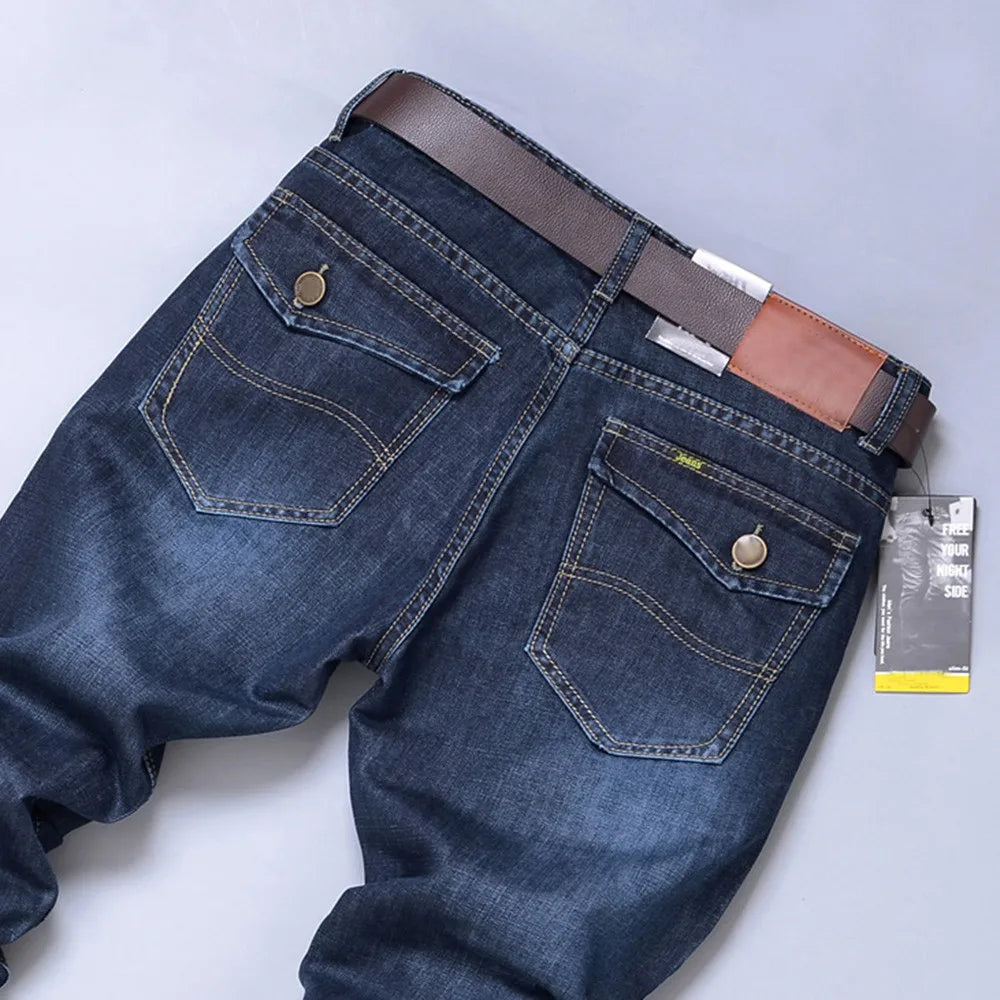 Men's Denim Jeans Pants Casual Streetwear Skateboard Denim Trousers