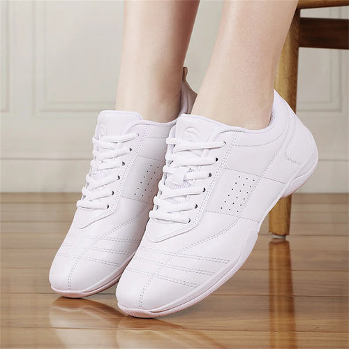 ARKKG Girls White Cheer Shoes Trainers Lightweight Youth Cheer Competition Sneakers Toddler Training Dance Tennis Shoes Kids.