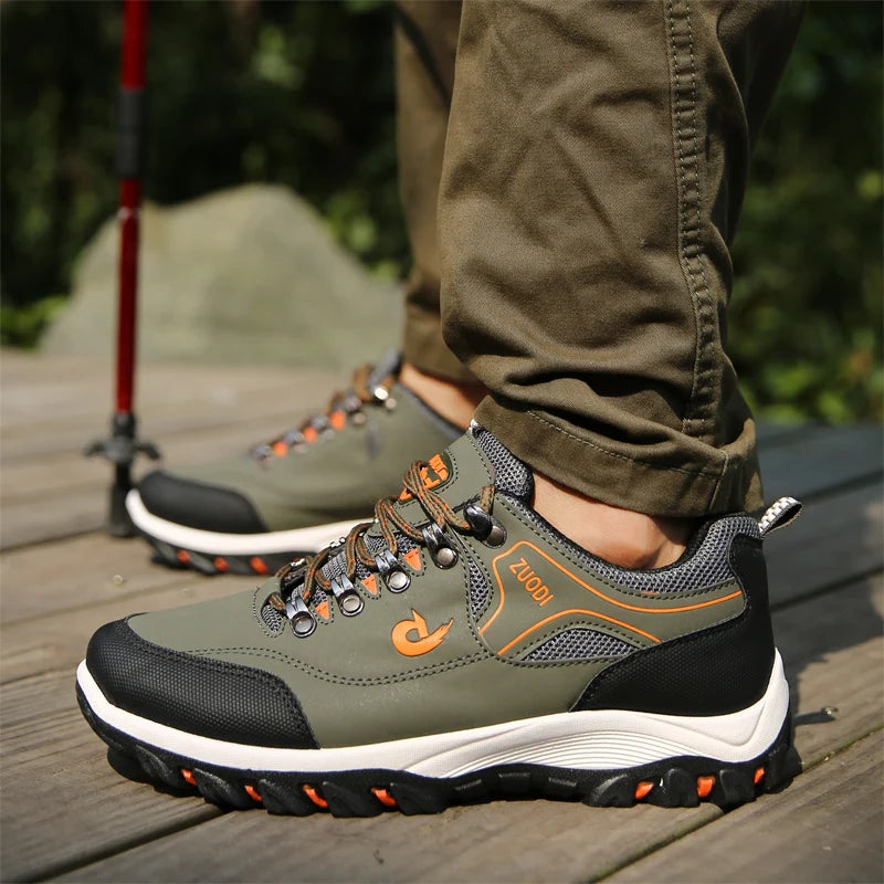 Men Sneakers Autumn Wearable Man Hiking Shoes Outdoor Non-Slip Mountain Boots Climbing Shoes Zapatos De Hombre Plus Size 38-48