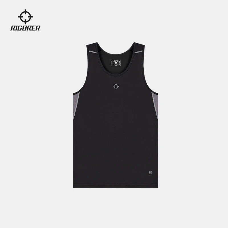 RIGORER  Compression Vest Men Sports Basketball Training Running Breathable Quick drying Tight Fitness Clothes