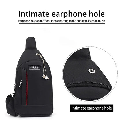 Crossbody Pack Neck Fanny Outdoor Bag Small Handbag Chest Phone Cross Shoulder Bags Gym Pocket 2023 Body Fashion Man Side Male