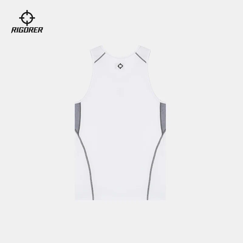 RIGORER  Compression Vest Men Sports Basketball Training Running Breathable Quick drying Tight Fitness Clothes