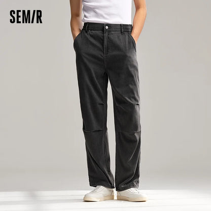 Semir Jeans For Men New In 2024 Summer Trendy And Loose Fit Straight Leg Long Pants