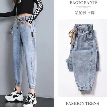 Harem Pants Vintage High Waist Jeans for Woman