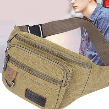 Sports Waist Packs Casual Canvas Hidden Anti-theft Chest Bags Body Running For Men Women Tourist Cycle Crossbody Bag Pocket