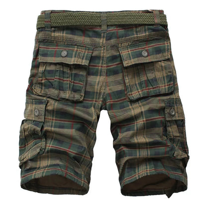 Shorts Fashion Plaid Beach Casual Shorts for Men