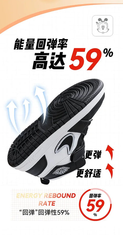 Low High Top Children's Sports Sneakers Kids Running Board Shoes Boys Girls Casual Trainers Outdoor Breathable Walking Footwear