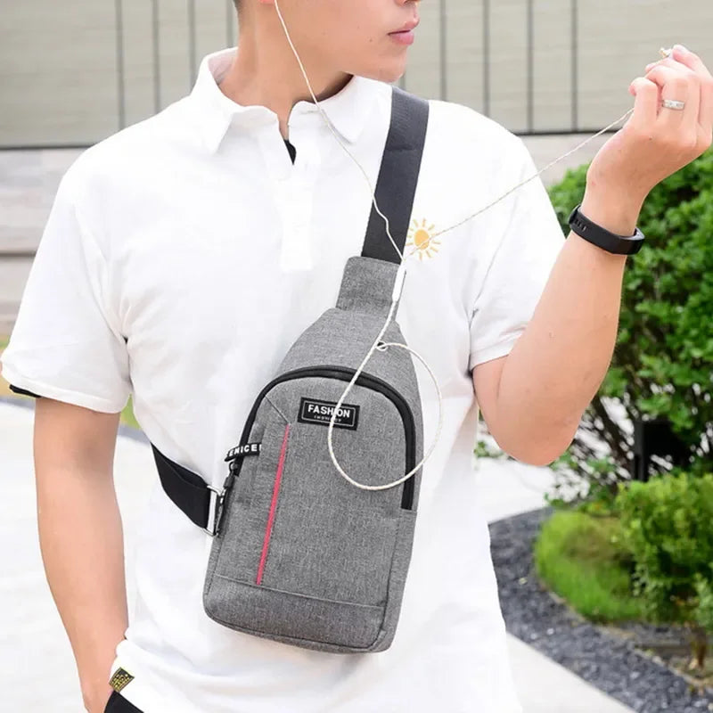 Crossbody Pack Neck Fanny Outdoor Bag Small Handbag Chest Phone Cross Shoulder Bags Gym Pocket 2023 Body Fashion Man Side Male