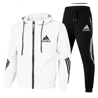 Casual Sportswear Suit Men's Hoodie and Trousers