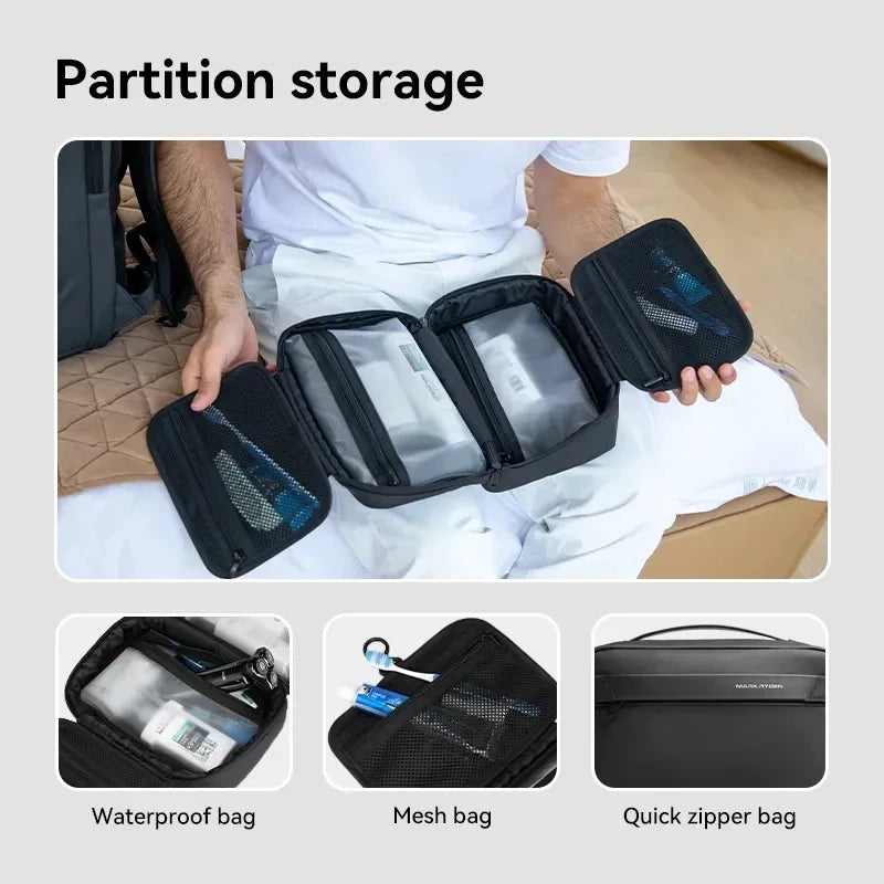 Travel Toiletry Bag Men s Business Trip Gods Dry Wet Separation Fitness Bath Bag Waterproof Makeup