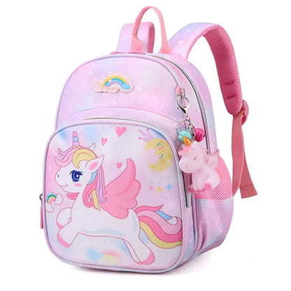 New Unicorn Backpack For Girls Cartoon Pink Princess School Bags Kids Satchels Kindergarten Bookbag Mochila Infantil Escolar