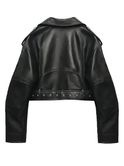 Women Faux PU Leather Jacket