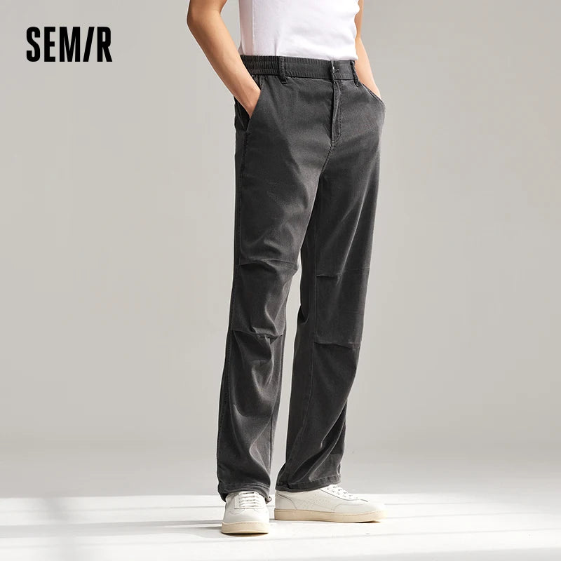 Semir Jeans For Men New In 2024 Summer Trendy And Loose Fit Straight Leg Long Pants