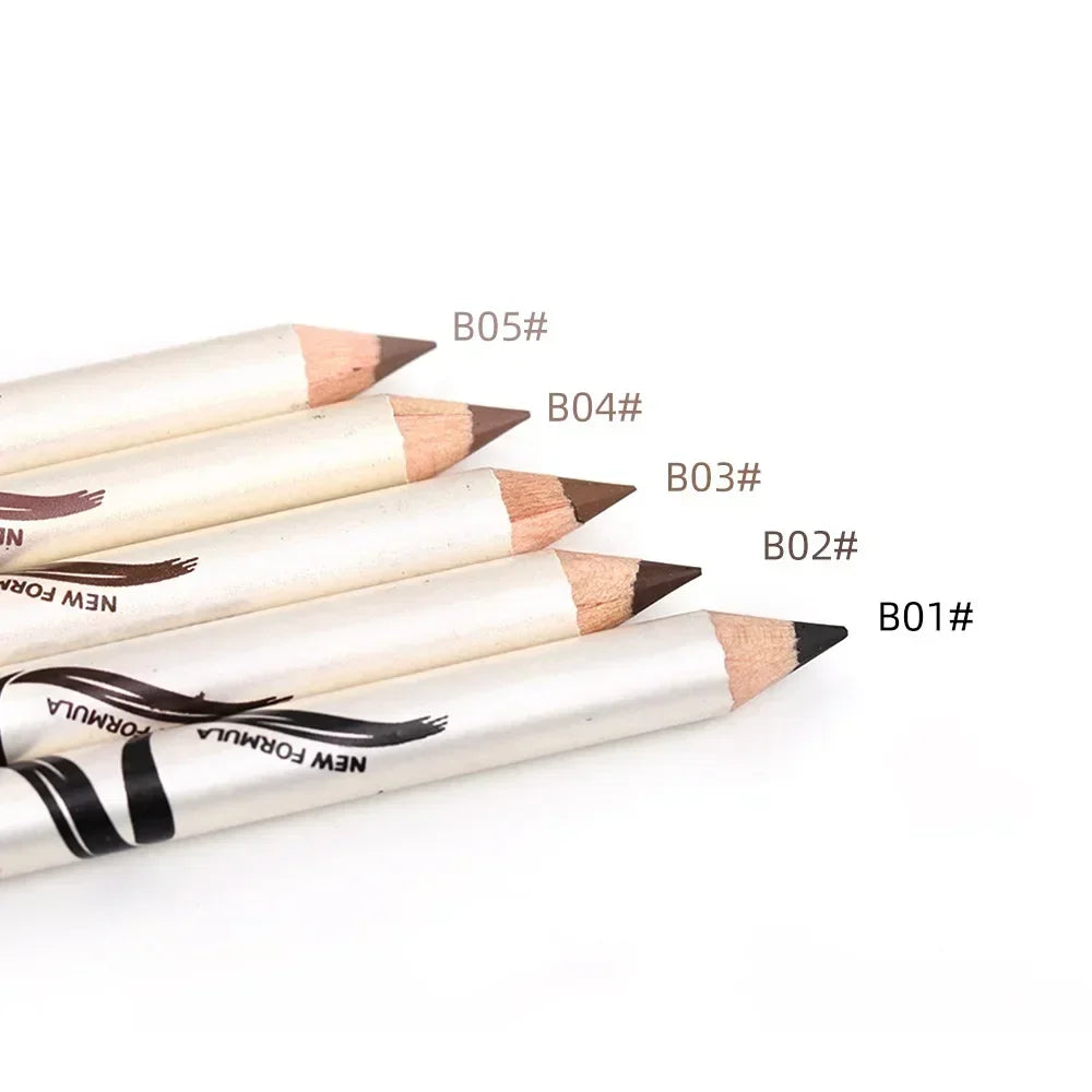 5 Colors Eyebrow Pencil Makeup Menow Eyebrow Marker Waterproof Eyebrow Tattoo for Eyebrows Enhancer Dye Tint Pen Long Lasting