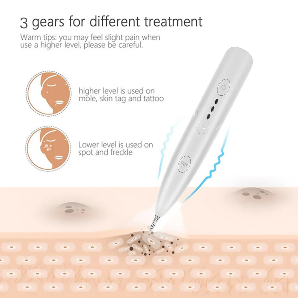 Mini Laser Pen Mole Remover Beauty Plasma Pen for Acne Wart Black Dots Skin Tag Remover Facial Cleaning Tattoo Papilloma Removal