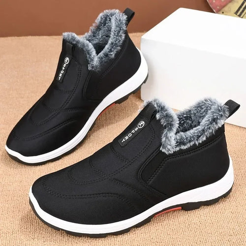 Winter Casual Boots Men Snow Boots Keep Warm Plush Work Trainers Army Shoes Stylish Ankle Sneakers Man Footwear