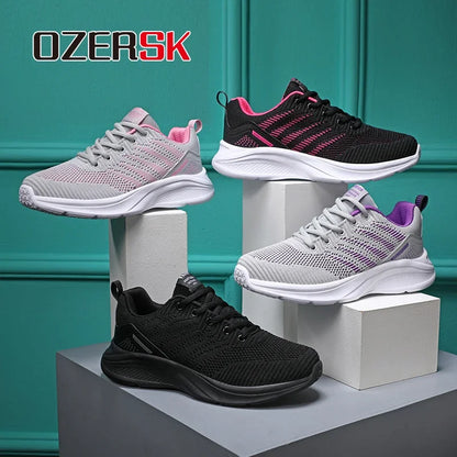 OZERSK Mesh Breathable Women Sneakers Spring Summer Autumn New Designer Shoes Female Fashion Casual Sports Zapatos De Mujer