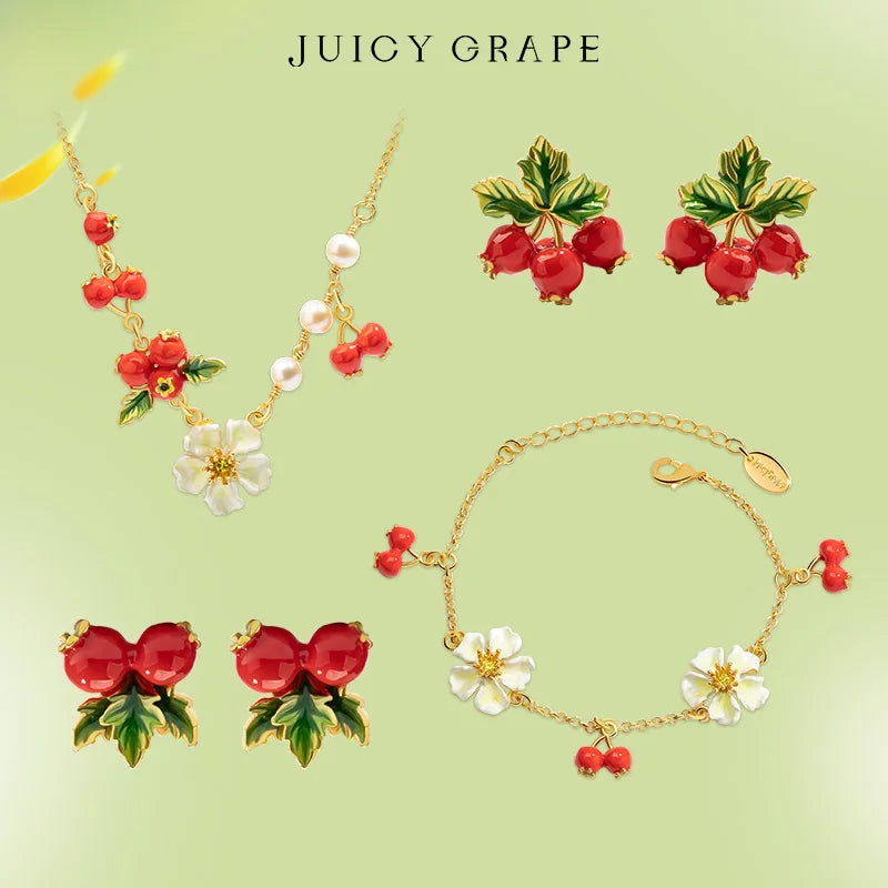 Juicy Grape Luxry Hawthorn Jewelry Set for Women