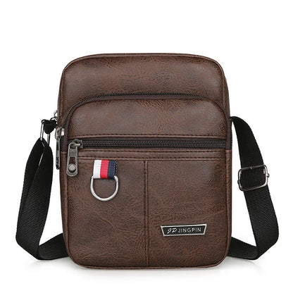 2023 Men's Messenger Bag Crossbody Shoulder Bags PU Leather Men Travel Sling Bag Large Capacity Business Messenger Bag for Male