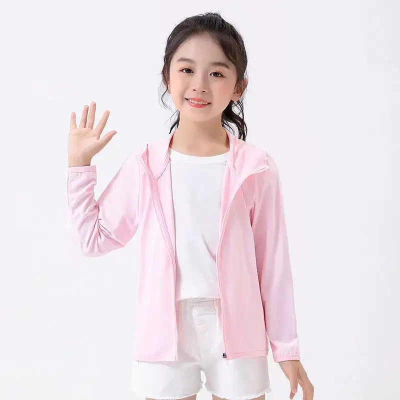 Children's Sunscreen Jackets 2024 Summer Boys Girls Coat Sunshade Outerwear for Kids Teenager Outfits Clothing 2 To 10years